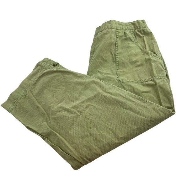 Alfred Dunner Green Capri Pants Size 12 Cotton pull on elastic waist‎ - Picture 8 of 10